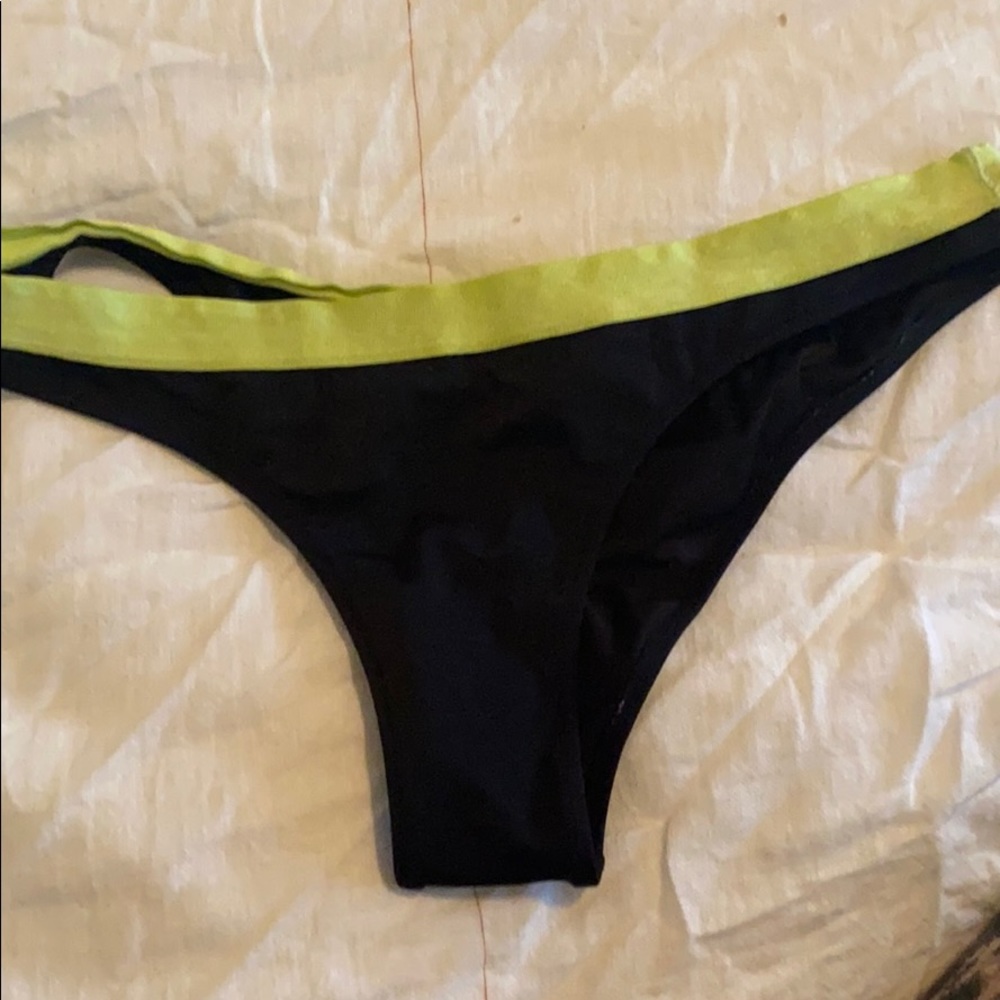 Black & yellow VS Brazilian bikini bottom